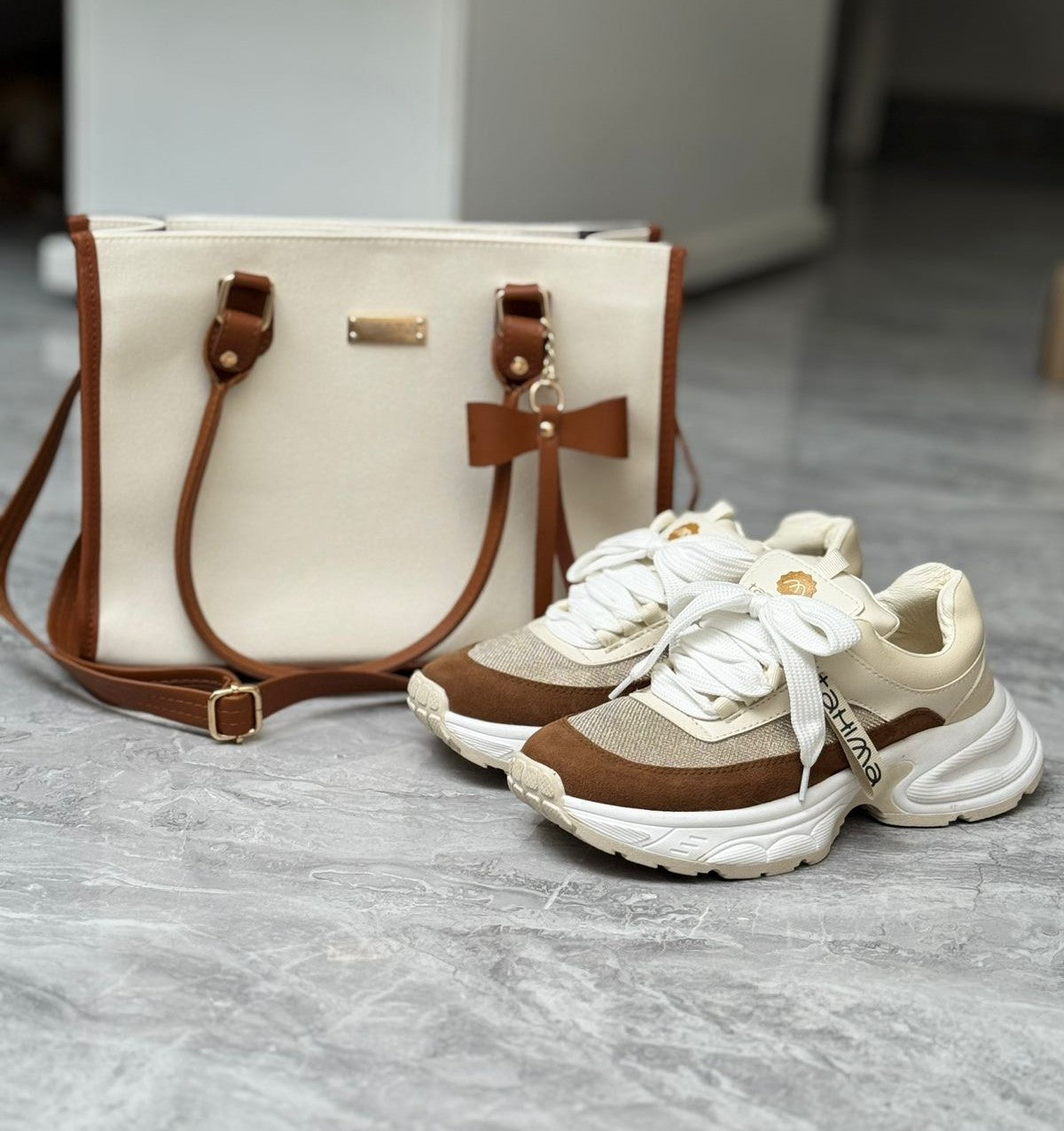 COMBO TENIS+BOLSO COQUETTE+CAJA